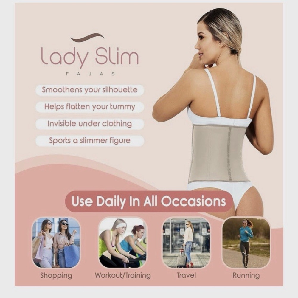 Fajas Beige Waist Trainer - Smooths Silhouette